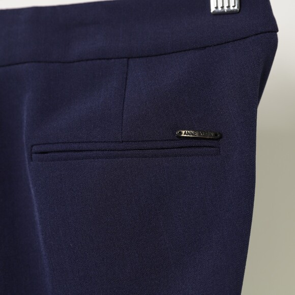 NWOT Anne Klein Women's Slim Leg Pant Trousers Blue size 4 - Picture 10 of 12